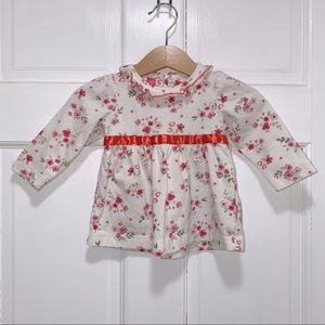 Tabitas Baby Girls Floral Long Sleeve Top Size 12 Months